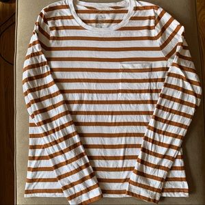 J. Crew scoopneck striped tee